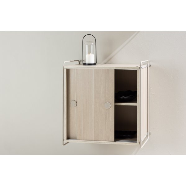 Paris-seinkaappi 68 x 60 cm - Beige/Whitewash