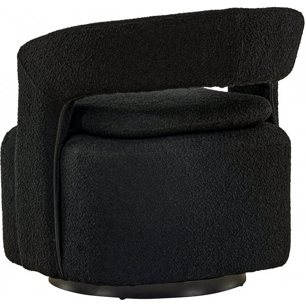 Laurel-nojatuoli - musta