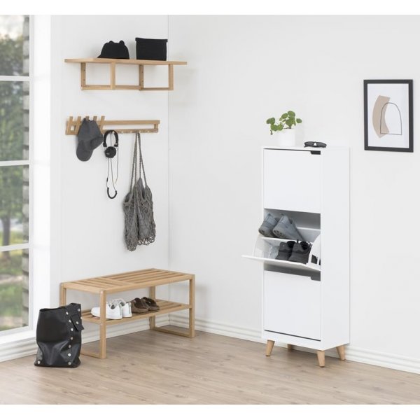 Allentown-kenkäkaappi - Valkoinen Allentown-kenkäkaappi - Valkoinen