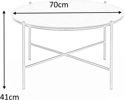 Tobella sohvapöytä Ø70 cm - Musta Tobella sohvapöytä Ø70 cm - Musta