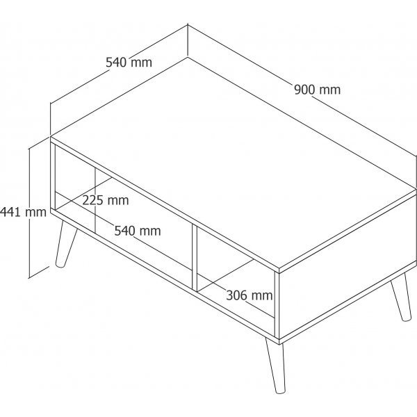 Exxen sohvapöytä 90 x 41,6 cm - Pähkinä Exxen sohvapöytä 90 x 41,6 cm - Pähkinä