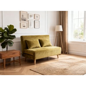 Vuodesohva Helsingborg - Keltainen sametti | 193 cm Vuodesohva Helsingborg - Keltainen sametti | 193 cm