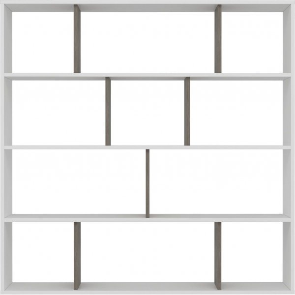 Hodbi kirjahylly - valkoinen/wenge