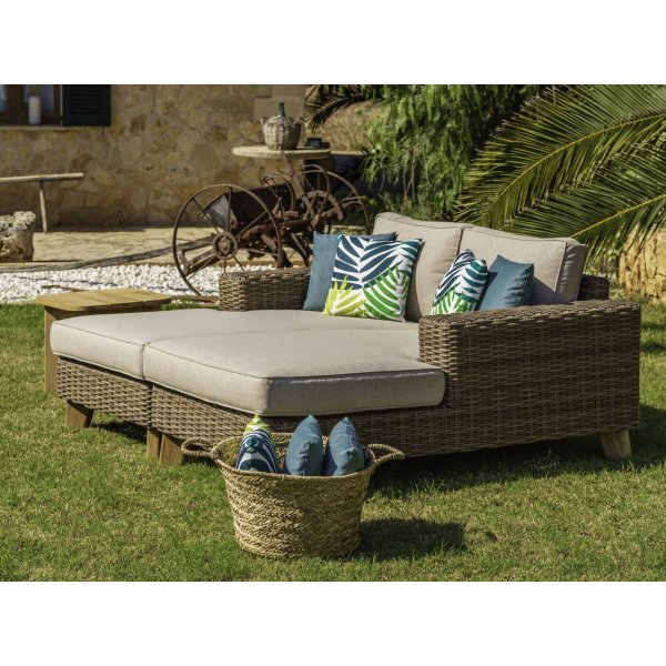 Bahama lounge ryhmä 3 - beige/tiikki Bahama lounge ryhmä 3 - beige/tiikki