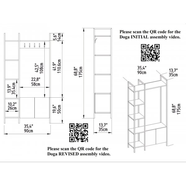 Doga aulakalusteet - phkin/musta