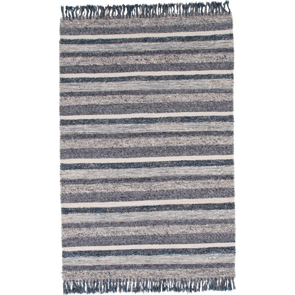 Teg-villamatto - laivastonsininen/harmaa Teg-villamatto - laivastonsininen/harmaa