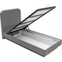 Lody yhden hengen snky silytystilalla 90 x 200 cm - harmaa