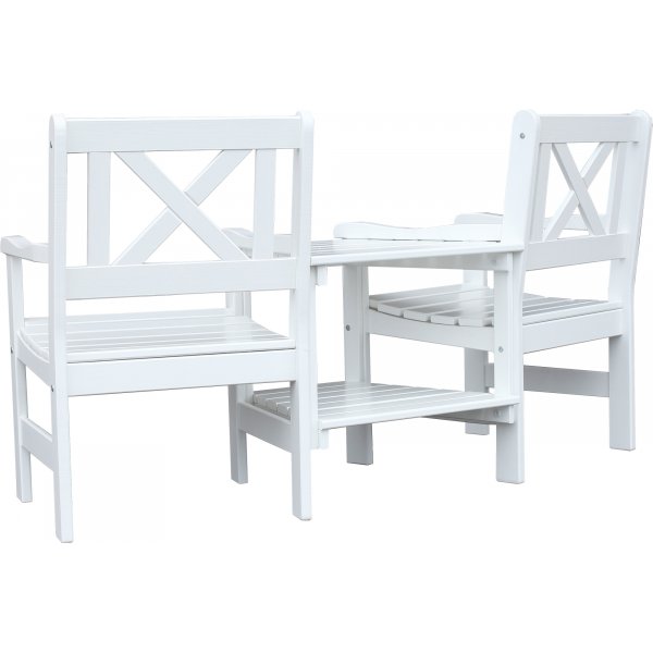 Eurooppa puutarhakalusteet - Loveseat - valkoinen Eurooppa puutarhakalusteet - Loveseat - valkoinen