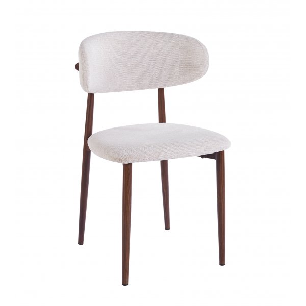 Ingrid-ruokatuoli Beige/pähkinäpuu Ingrid-ruokatuoli Beige/pähkinäpuu