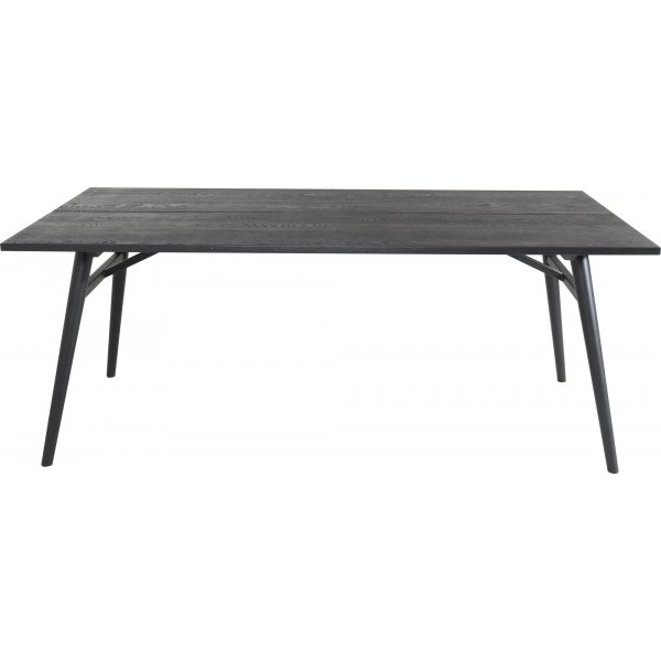 Tyylikäs ruokapöytä 195 cm - Musta Tyylikäs ruokapöytä 195 cm - Musta