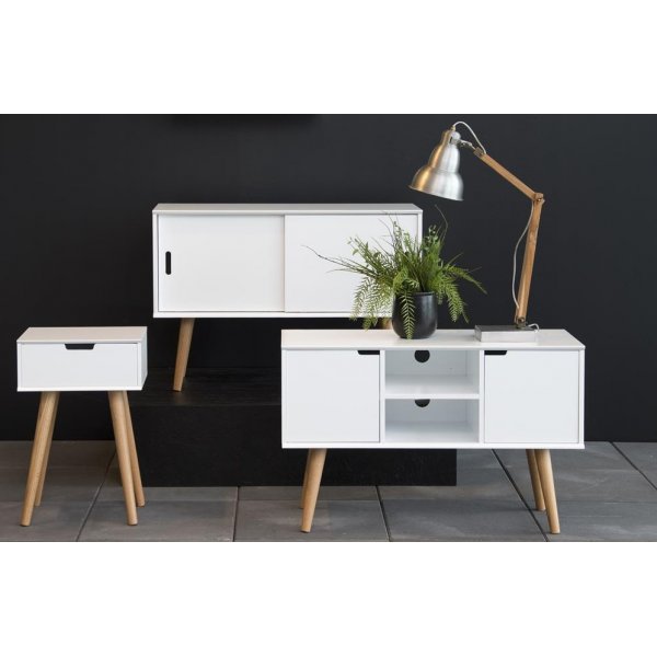 Allentown-TV-taso - Valkoinen Allentown-TV-taso - Valkoinen