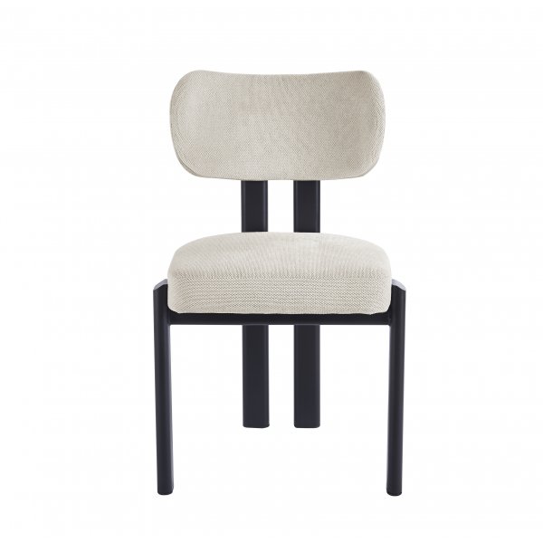 Ruokailuryhm� Salvador ruokap�yt� �120cm harmaa kivi, 4 Callum ruokatuolia beigell� kankaalla