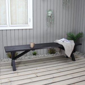 Scottsdale penkki 180 cm - musta Scottsdale penkki 180 cm - musta