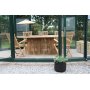 Salt ulkoruokailuryhm soikea ruokapyt 200 cm, 6 runkotuolia - Teak