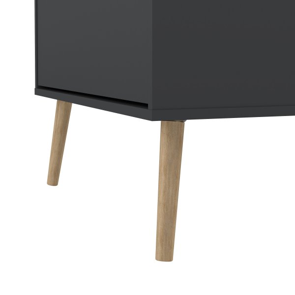 Kenkäkaappi Bodo | 3 taitto-ovea | Mattavalkoinen harmaa Kenkäkaappi Bodo | 3 taitto-ovea | Mattavalkoinen harmaa