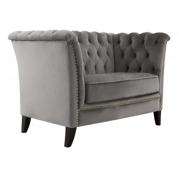 Nojatuoli chesterfield harmaa - Henry + Huonekalujen tekstiilien puhdistus Nojatuoli chesterfield harmaa - Henry + Huonekalujen tekstiilien puhdistus