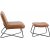 Laxa nojatuoli rahialla - Ruskea/musta + Huonekalujen hoitosarja tekstiileille