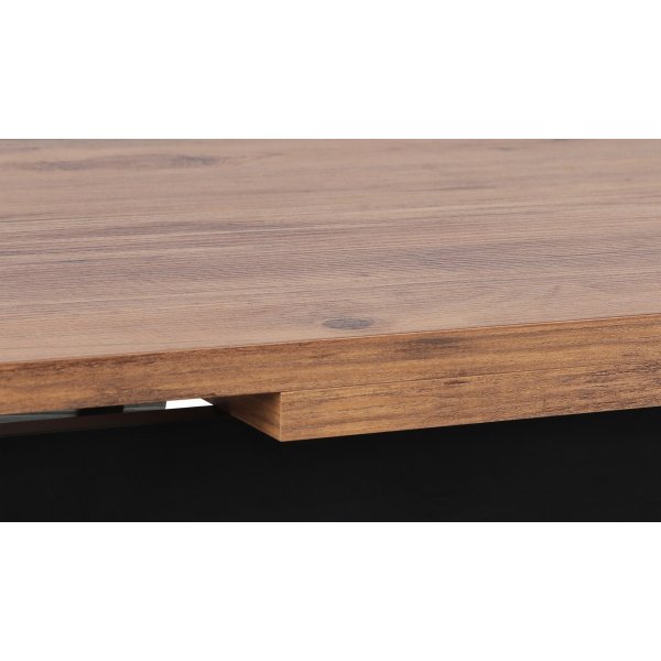 Polo ruokapöytä 110-170 x 75 cm - Pähkinä/musta Polo ruokapöytä 110-170 x 75 cm - Pähkinä/musta