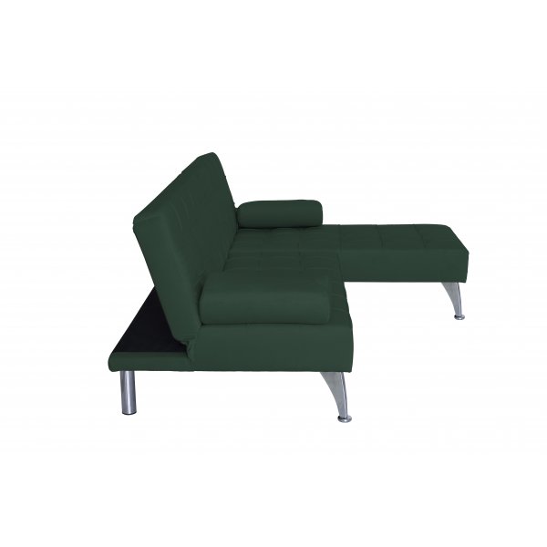 Vihre samettisohva sngyn toiminnolla