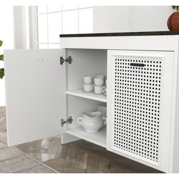 Valmis kaappi - Valkoinen/tummanruskea Valmis kaappi - Valkoinen/tummanruskea