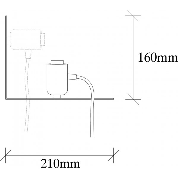 Tokyo seinävalaisin 502 - musta Tokyo seinävalaisin 502 - musta