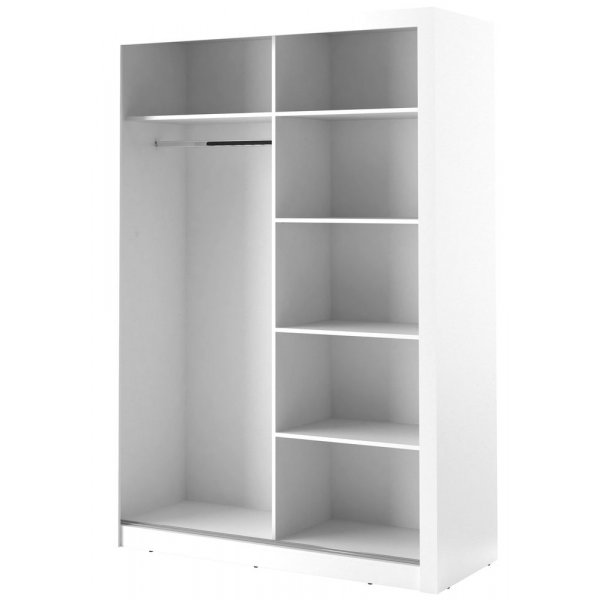 Mervyn- vaatekaappi - 150 - Valkoinen