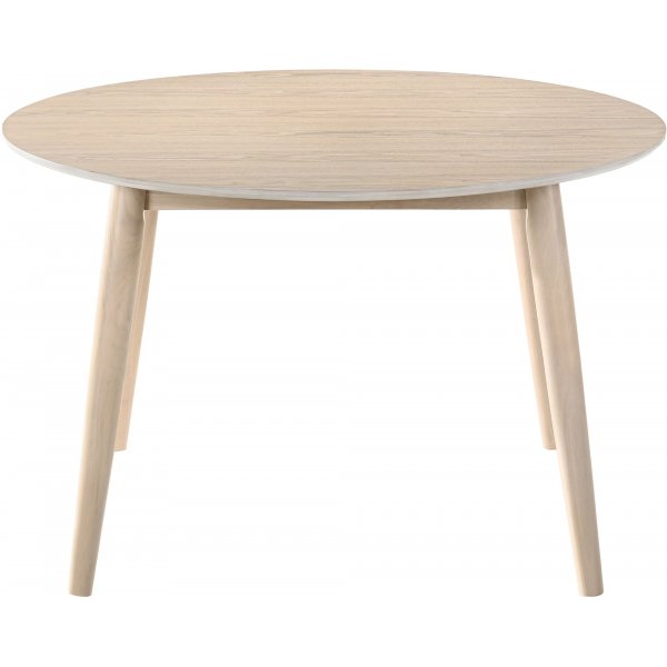 Ruokapöytä Ø120 cm valkoiseksi maalattu - Florence + Huonekalujen tekstiilien puhdistus Ruokapöytä Ø120 cm valkoiseksi maalattu - Florence + Huonekalujen tekstiilien puhdistus