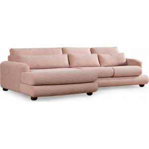 Joki divaani sohva vasemmalla - vaaleanpunainen