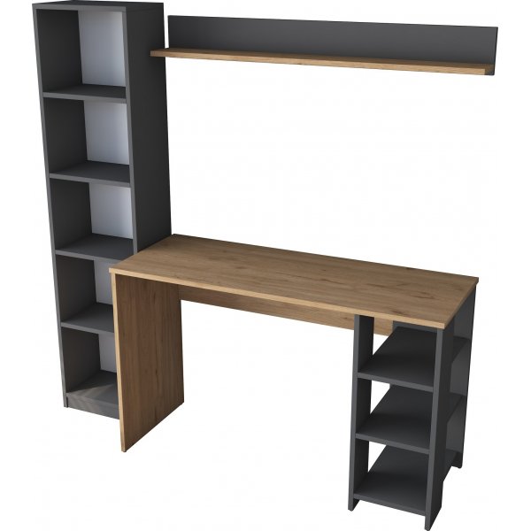 Hanna typyt hyllyjrjestelmll 16, 160 x 45 cm - Phkin/antrasiitti