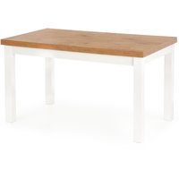 Marit ruokapöytä, jatkettava 140-220 cm - Valkoinen / tammi Marit ruokapöytä, jatkettava 140-220 cm - Valkoinen / tammi