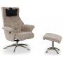 Ullrik nojatuoli lampaannahkaa - Beige lampaannahka