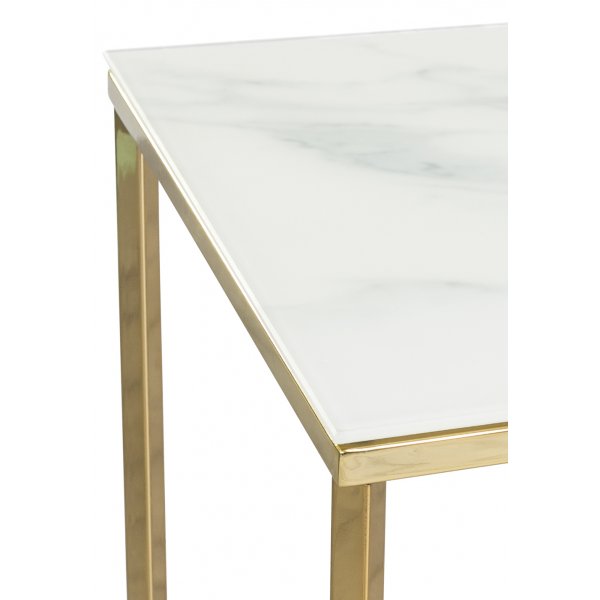 Palasso-sohvapöytä 110 cm - messinki / vaalea marmorointi + Huonekalujen tekstiilien puhdistus Palasso-sohvapöytä 110 cm - messinki / vaalea marmorointi + Huonekalujen tekstiilien puhdistus