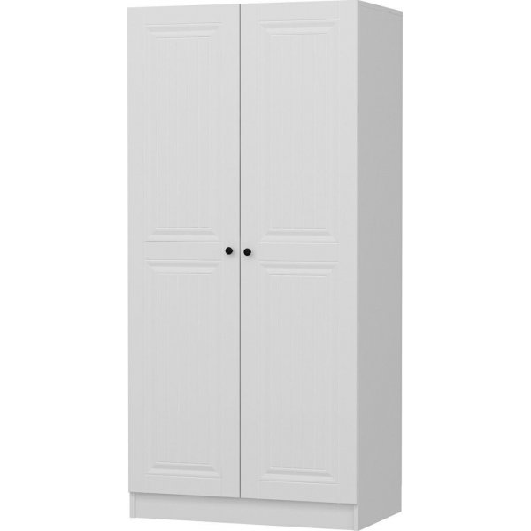 Capeto vaatekaappi 90 cm - Valkoinen Capeto vaatekaappi 90 cm - Valkoinen