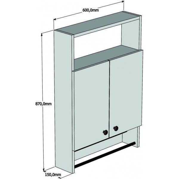 Banyo-kaappi - Valkoinen