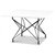 Terrazzo-sohvapöytä 75x75 cm - Bianco Terrazzo & Musta Star-runko