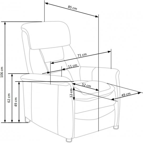 Agnetha nojatuoli - Beige (kangas) Agnetha nojatuoli - Beige (kangas)