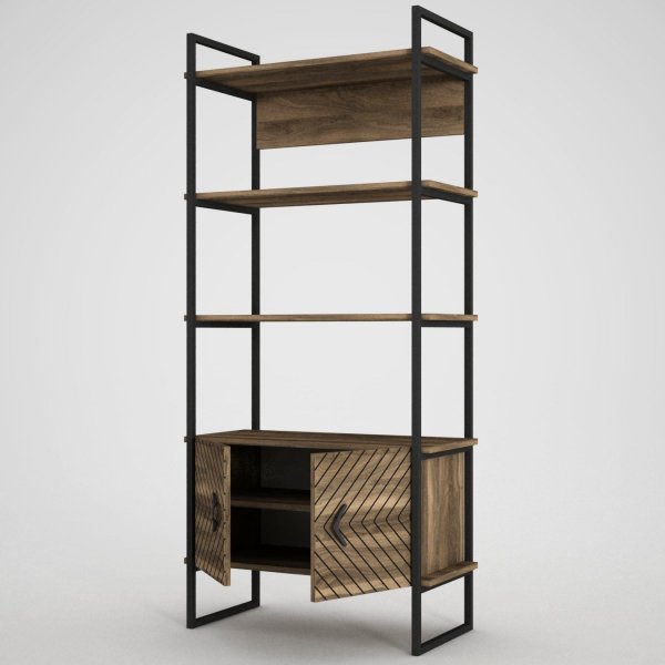 Scala kirjahylly - pähkinä Scala kirjahylly - pähkinä