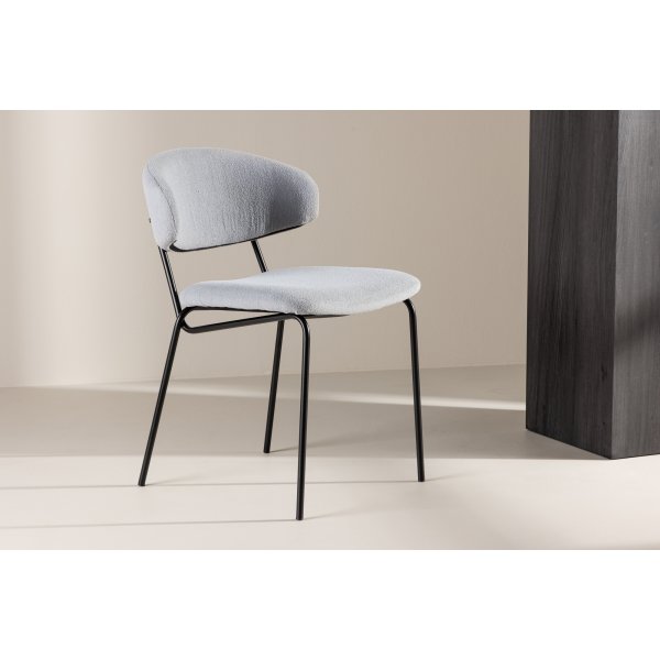 Chico ruokapöydän tuoli - Blue bouclé Chico ruokapöydän tuoli - Blue bouclé