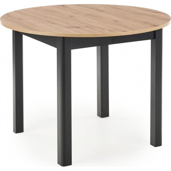 Jatkettava ruokap�yt� 102-142 cm tammi/musta