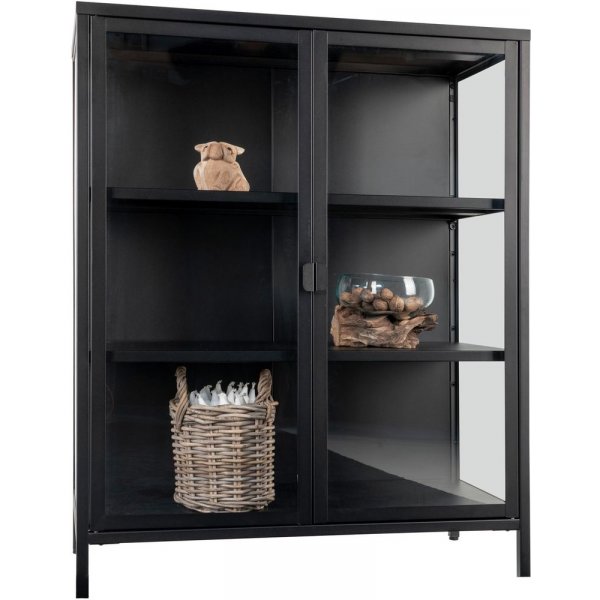 Brisbane Vitriinikaappi 80x40x101,5 cm - Musta Brisbane Vitriinikaappi 80x40x101,5 cm - Musta