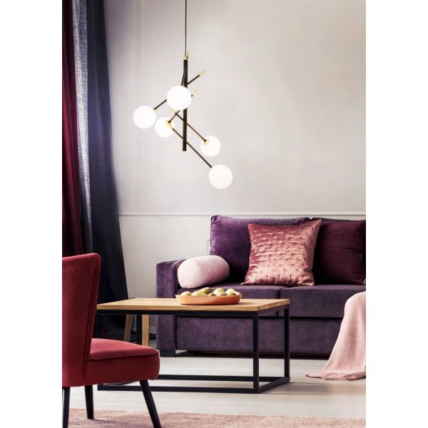 Acrobat kattovalaisin - Musta/matta messinki/opaali Acrobat kattovalaisin - Musta/matta messinki/opaali