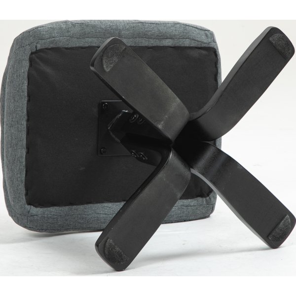 Harmaa lepotuoli jalkarahilla - Oslo Harmaa lepotuoli jalkarahilla - Oslo