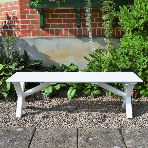 Scottsdale-penkki 140 cm - Valkoinen Scottsdale-penkki 140 cm - Valkoinen