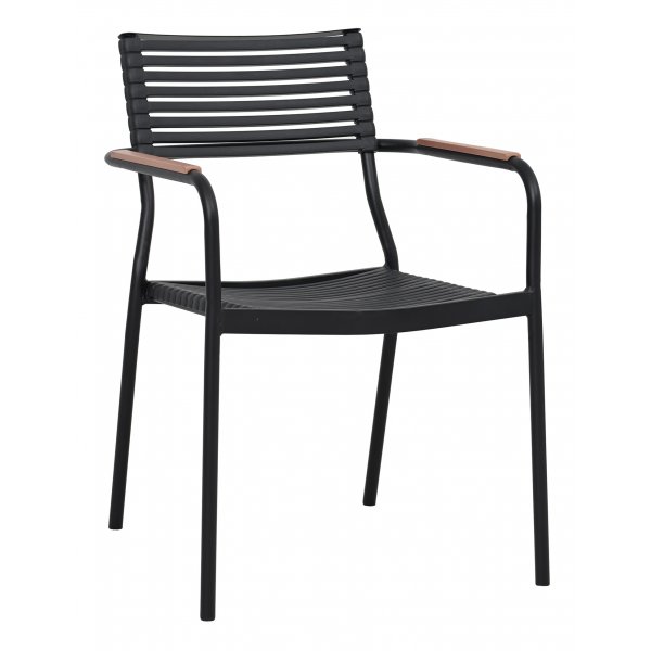 Ruokailuryhm 4 tuolin ja ruokapydn kanssa 122 cm beige/musta - Merca/Pino