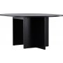 Strada ruokapyt 120-170 x 120 cm - Musta
