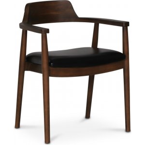 Alvares nojatuoli - tiikki/musta PU Alvares nojatuoli - tiikki/musta PU