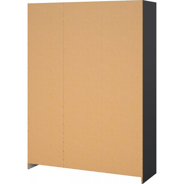 Sprint vaatekaappi 3 ovella ja 3 laatikkoa - harmaa Sprint vaatekaappi 3 ovella ja 3 laatikkoa - harmaa