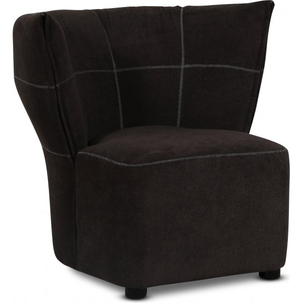 Nojatuoli Silhouet design by Troels - Tummanruskea + Huonekalujen jalat Nojatuoli Silhouet design by Troels - Tummanruskea + Huonekalujen jalat