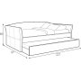 Gibson sngyn runko 90x200 cm - harmaa