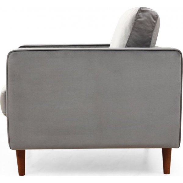 Rooma nojatuoli - vaaleanharmaa